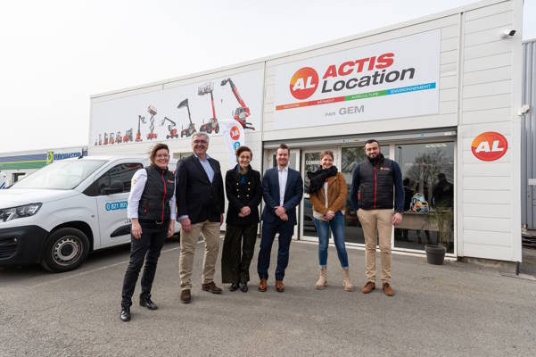 Equipe Actis Location et la direction de GEM