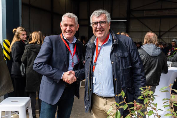 Olivier Boussion (Directeur France division Kubota TP) et Frédéric GARIN (PDG GEM)