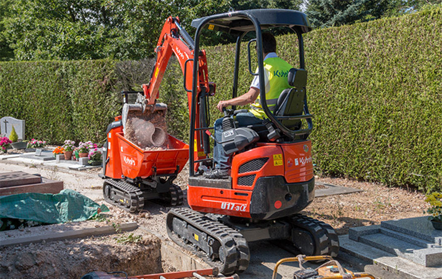 Mini-pelle Kubota - 13 modèles de 980 kg à 5560 kg