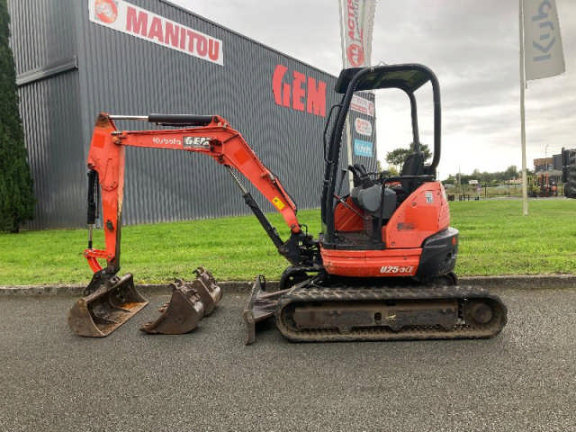 mini-pelle d'occasion KUBOTA U25-3 - GEM Manutention