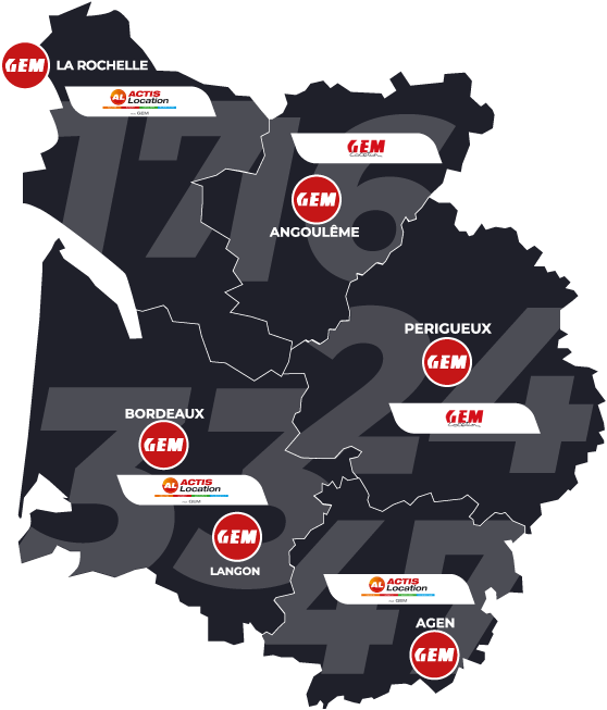 Carte d'implantation