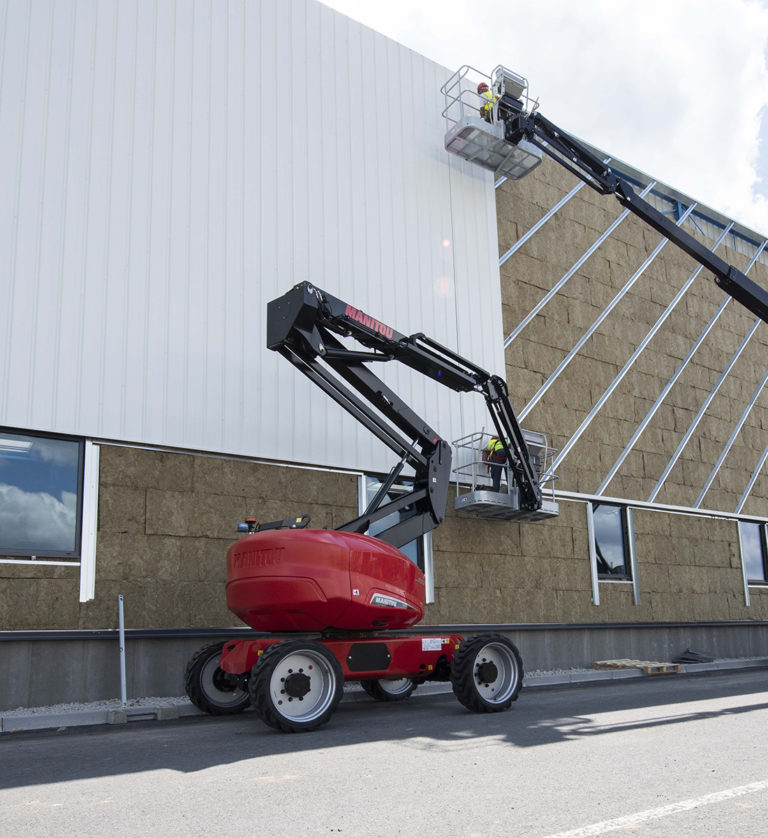 application bardage avec manitou