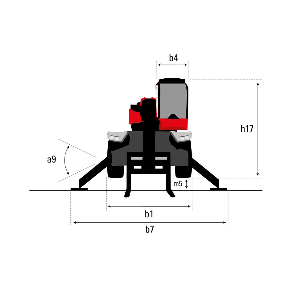 Schéma encombrement AV/AR
