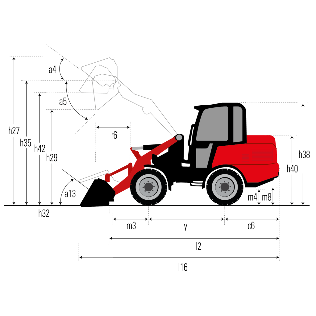 Schéma encombrement vue de côté