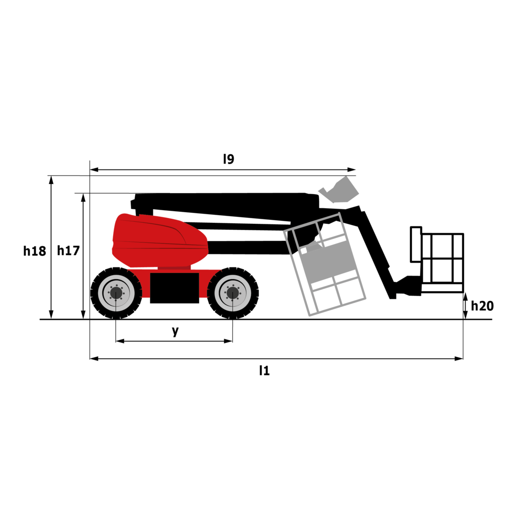 Schéma encombrement vue de côté