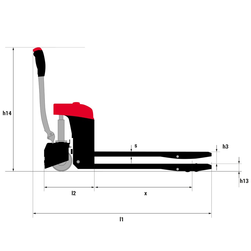 Schéma encombrement vue de côté
