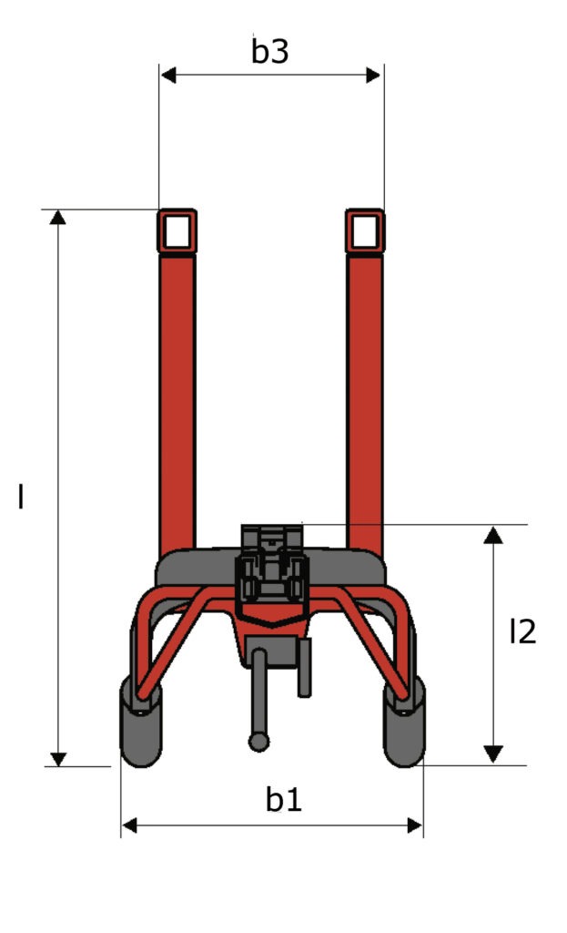 Schéma encombrement vue du dessus
