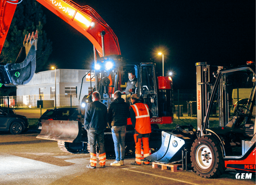 Soirée portes ouvertes GEM Manutention à Castelculier : Kubota et Manitou à l’honneur