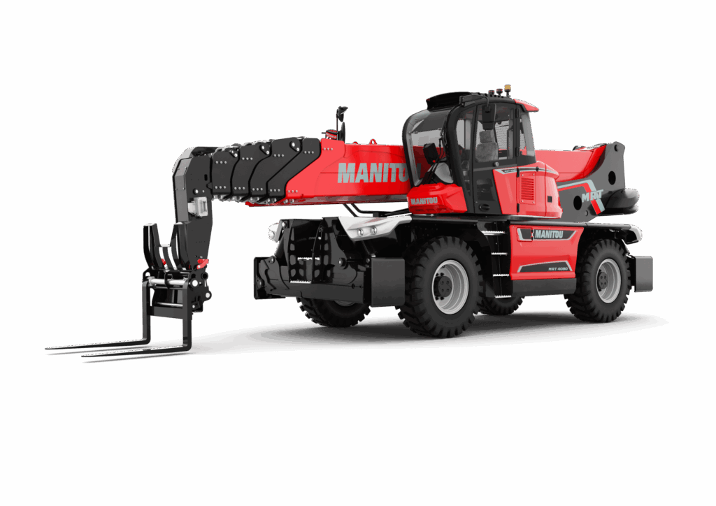 téléscopique rotatif et accessoires manitou mrt 4080-fourches