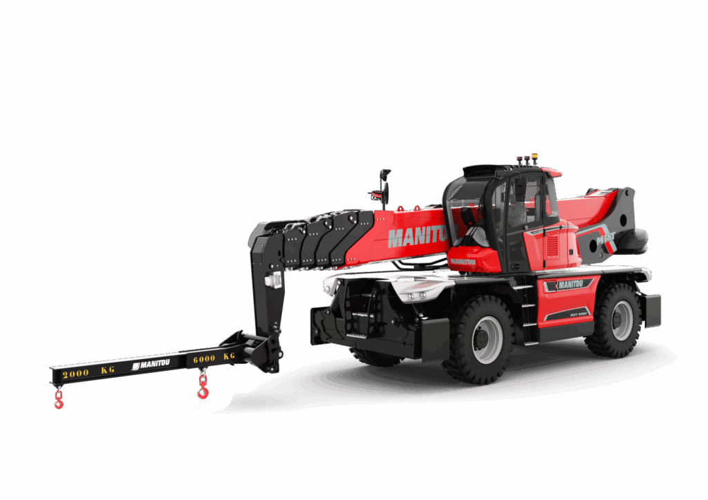 téléscopique rotatif et accessoires manitou mrt 4080-potence treuil